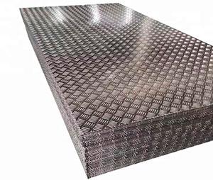 Алюминиевый лист рифлёный 2х1200х1500 квинтет (АМг2Н2Р) (фото)